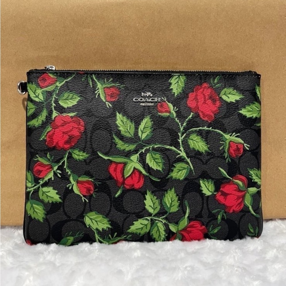Coach Fairytale Floral Pouch